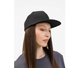 Бейсболка Epicore с прямым козырьком, черная