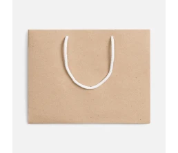 Пакет бумажный Stor, неокрашенный с белыми ручками