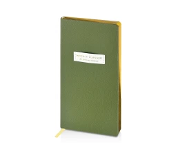 Еженедельник недатированный А6 "Verde" с нашивкой, зеленый