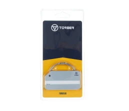 Бирка для багажа TORBER, серебристый, 8,0 х 4,0 см, алюминиевый сплав