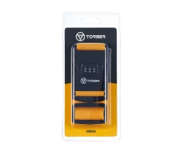 Ремень для чемодана Torber, желтый, 182 х 5 см