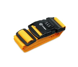 Ремень для чемодана Torber, желтый, 182 х 5 см