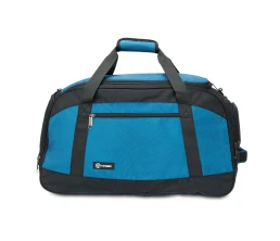 Сумка спортивная TORBER, синий/черный, полиэстер, 52 х 25 х 30 см