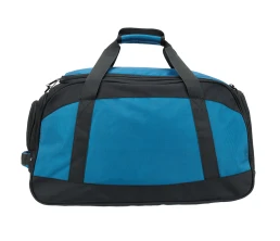 Сумка спортивная TORBER, синий/черный, полиэстер, 52 х 25 х 30 см