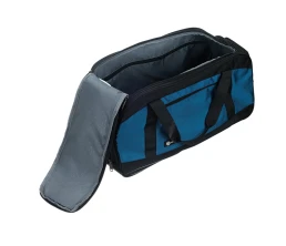 Сумка спортивная TORBER, синий/черный, полиэстер, 52 х 25 х 30 см