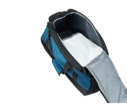 Сумка спортивная TORBER, синий/черный, полиэстер, 52 х 25 х 30 см