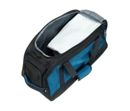 Сумка спортивная TORBER, синий/черный, полиэстер, 52 х 25 х 30 см