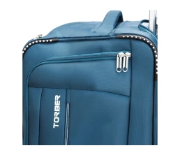 Сумка на колесах TORBER ВИВИ, синий, полиэстер, 69 х 30 х 32 см, 56 л
