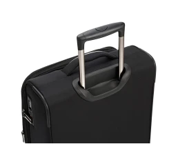 Чемодан TORBER НЕРО, чёрный, переработанный ПЭТ, 40 х 20 х 55 см, 37 л