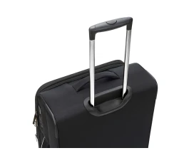 Чемодан TORBER НЕРО, чёрный, переработанный ПЭТ, 44 х 25 х 67 см, 63 л