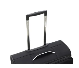 Чемодан TORBER НЕРО, чёрный, переработанный ПЭТ, 44 х 25 х 67 см, 63 л