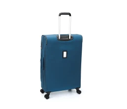 Чемодан TORBER ВИВИ, синий, полиэстер, 48 х 28 х 78 см, 89 л