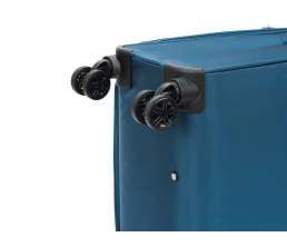 Чемодан TORBER ВИВИ, синий, полиэстер, 48 х 28 х 78 см, 89 л