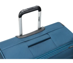 Чемодан TORBER ВИВИ, синий, полиэстер, 48 х 28 х 78 см, 89 л