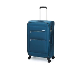 Чемодан TORBER ВИВИ, синий, полиэстер, 48 х 28 х 78 см, 89 л