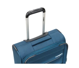 Чемодан TORBER ВИВИ, синий, полиэстер, 39 х 20 х 54 см, 36 л