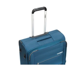 Чемодан TORBER ВИВИ, синий, полиэстер, 44 х 25 х 67 см, 63 л