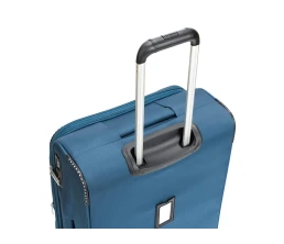 Чемодан TORBER ВИВИ, синий, полиэстер, 44 х 25 х 67 см, 63 л