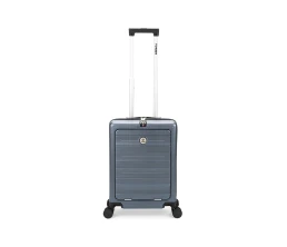 Чемодан TORBER БАЙКАЛ, тёмно-серый металлик, поликарбонат, 37,5 x 20 х 54 см, 37 л