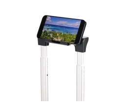 Чемодан TORBER БАЙКАЛ, тёмно-серый металлик, поликарбонат, 37,5 x 20 х 54 см, 37 л