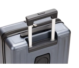 Чемодан TORBER БАЙКАЛ, тёмно-серый металлик, поликарбонат, 37,5 x 20 х 54 см, 37 л