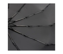 Зонт складной мужской TORBER, автомат, 3 сложения, черный, каркас сталь/файбергласс, эпонж, пластиковая ручка, диаметр 103 см