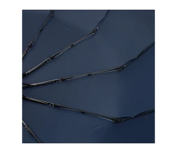 Зонт складной мужской TORBER, автомат, 3 сложения, синий, каркас сталь/файбергласс, эпонж, пластиковая ручка, диаметр 103 см