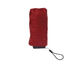 Зонт складной женский TORBER, механика, 5 сложений, красный, каркас алюминий, эпонж, пластиковая ручка, диаметр 91 см