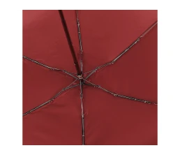 Зонт складной женский TORBER, механика, 5 сложений, красный, каркас алюминий, эпонж, пластиковая ручка, диаметр 91 см