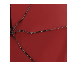 Зонт складной женский TORBER, механика, 5 сложений, красный, каркас алюминий, эпонж, пластиковая ручка, диаметр 91 см