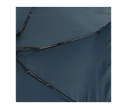 Зонт складной женский TORBER, механика, 5 сложений, синий, каркас алюминий, эпонж, пластиковая ручка, диаметр 91 см