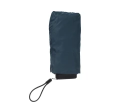 Зонт складной женский TORBER, механика, 5 сложений, синий, каркас алюминий, эпонж, пластиковая ручка, диаметр 91 см