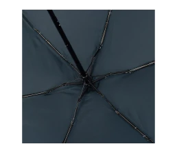 Зонт складной женский TORBER, механика, 5 сложений, синий, каркас алюминий, эпонж, пластиковая ручка, диаметр 91 см