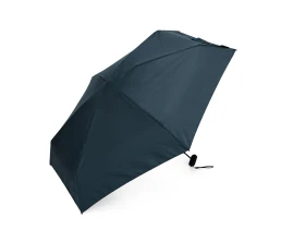 Зонт складной женский TORBER, механика, 5 сложений, синий, каркас алюминий, эпонж, пластиковая ручка, диаметр 91 см