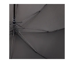 Зонт трость мужской TORBER, полуавтомат, черный, каркас файбергласс, эпонж, пластиковая ручка, диаметр 120 см