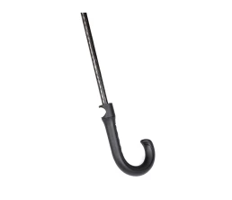 Зонт трость мужской TORBER, полуавтомат, черный, каркас файбергласс, эпонж, пластиковая ручка, диаметр 120 см