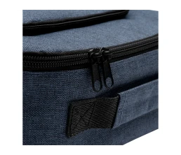 Сумка-холодильник из переработанного полиэстера Сотэк (SOTEK), меланжевый синий