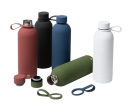 Термобутылка из переработанной нержавеющей стали 500 мл Сивас (SIVAS), синий нейви