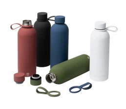 Термобутылка из переработанной нержавеющей стали 500 мл Сивас (SIVAS), темно-красный