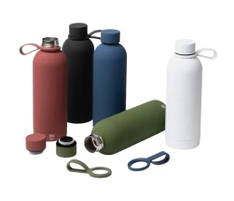 Термобутылка из переработанной нержавеющей стали 500 мл Сивас (SIVAS). черный