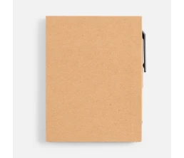 Мини-блокнот Eco Light с ручкой с черными элементами, ver.2