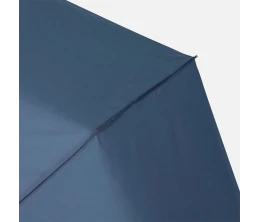 Зонт складной Classic, темно-синий с темной ручкой