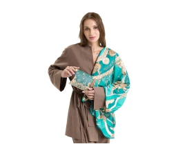 Платок «Казань Драгоценная» изумрудный