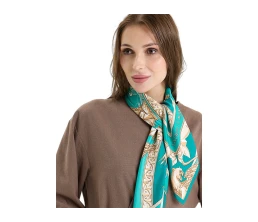 Платок «Казань Драгоценная» изумрудный