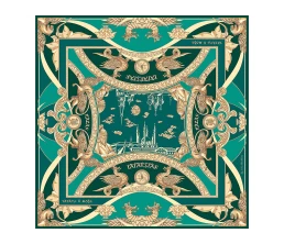 Платок «Казань Драгоценная» изумрудный