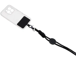 Ремешок на шею для телефона «Нэко», черный