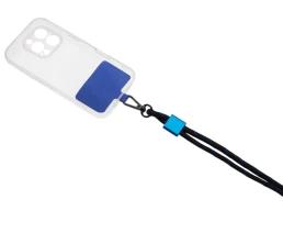 Ремешок на шею для телефона «Риксо», синий/черный