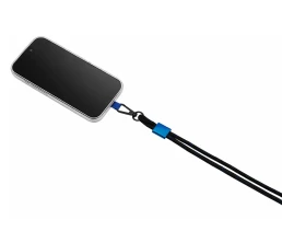 Ремешок на шею для телефона «Риксо», синий/черный