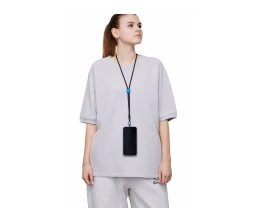 Ремешок на шею для телефона «Риксо», синий/черный