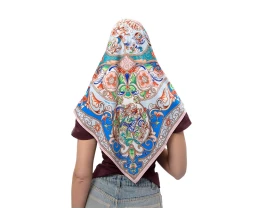 Платок «Шедевры русских эмальеров»